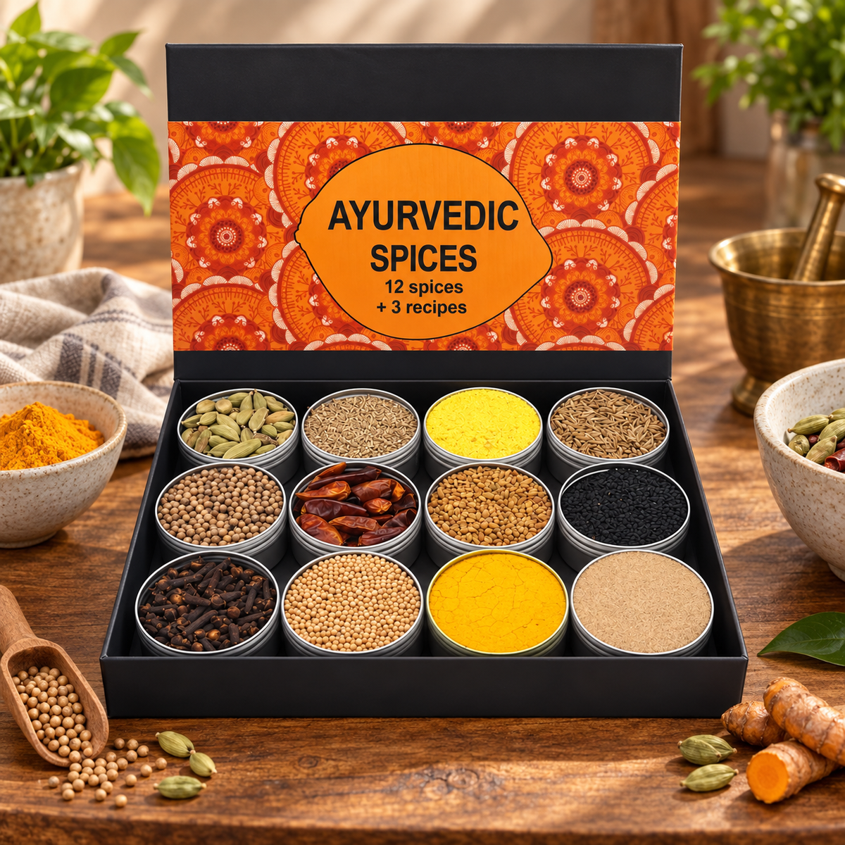 Ayurvedische Gewürzbox