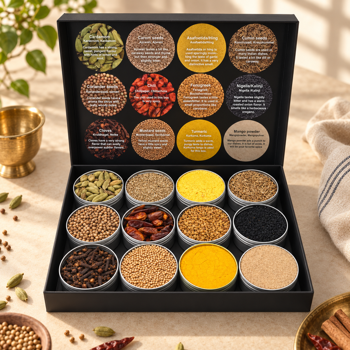 Ayurvedische Gewürzbox