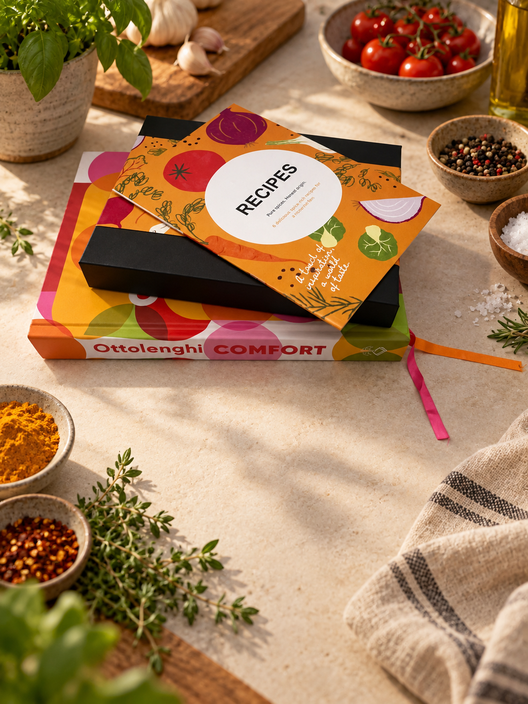 Caja de especias Ottolenghi inspirada en Comfort & Plenty