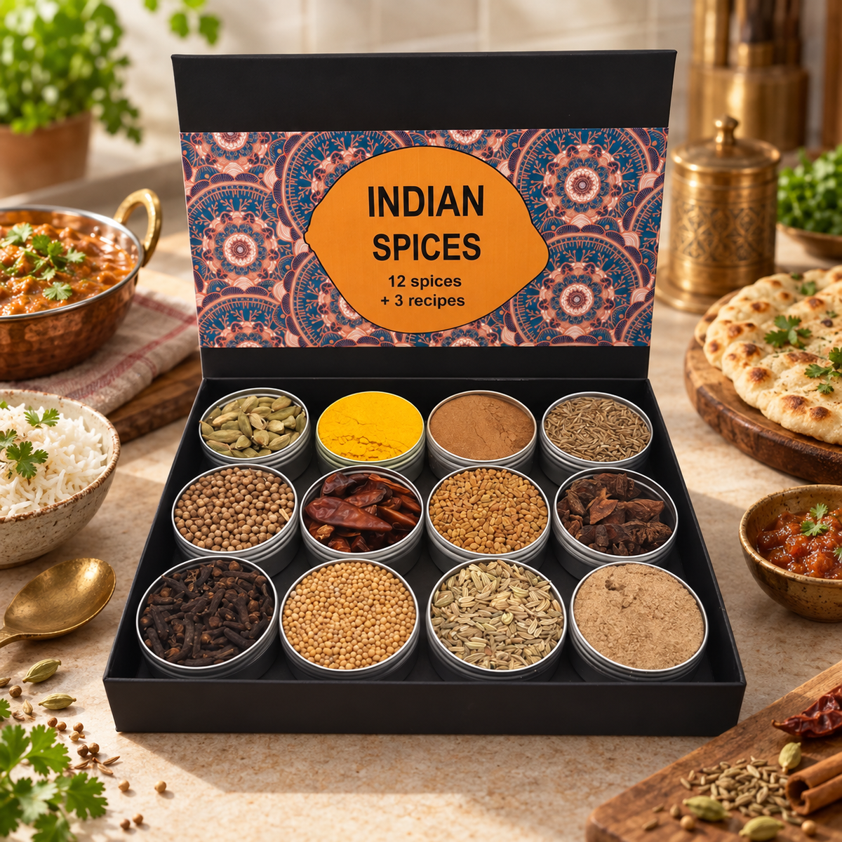 Indische 'Masala' Gewürzebox