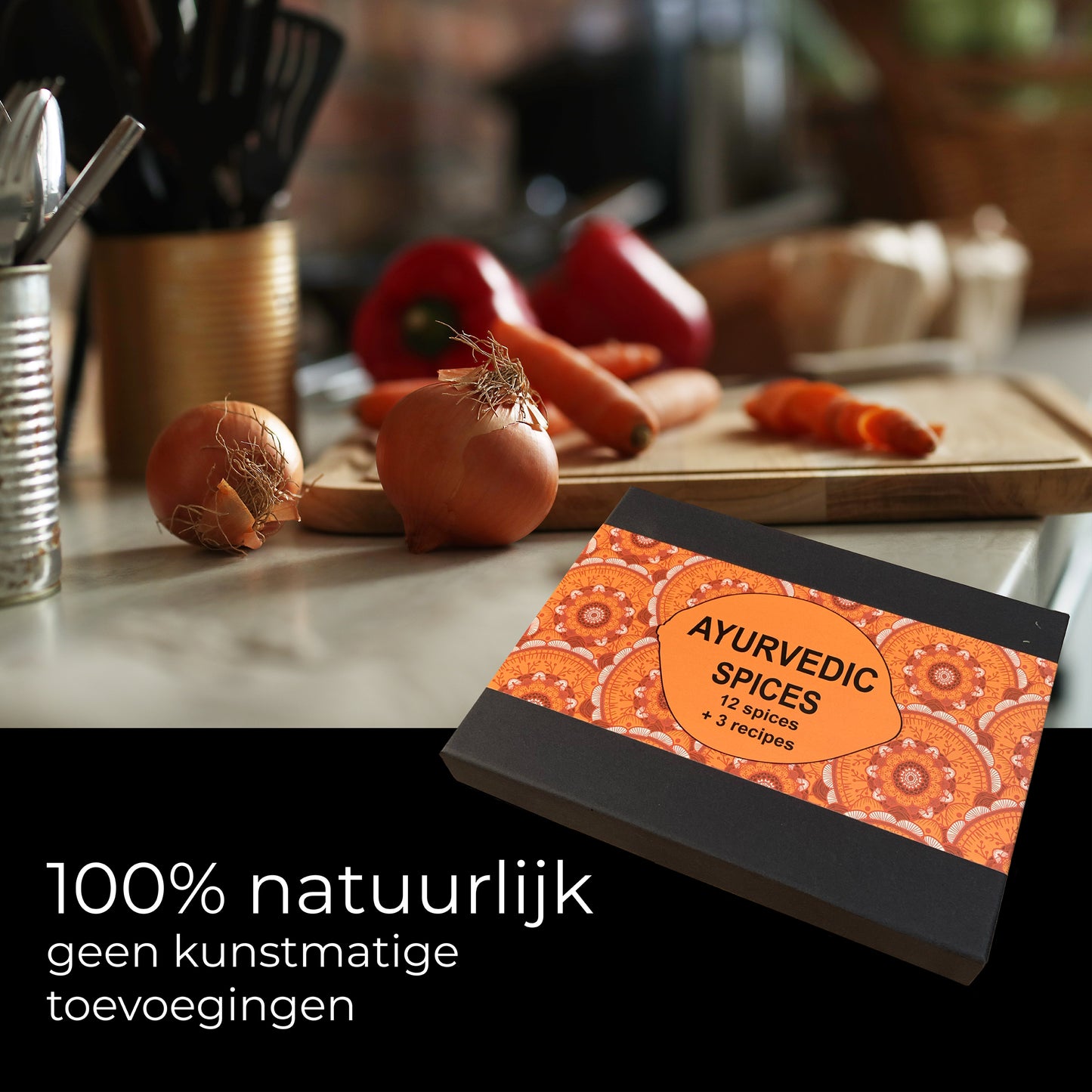 ayurvedische kruiden en 3 recepten in een mooie geschenkdoos, ayurveda kruiden kopen