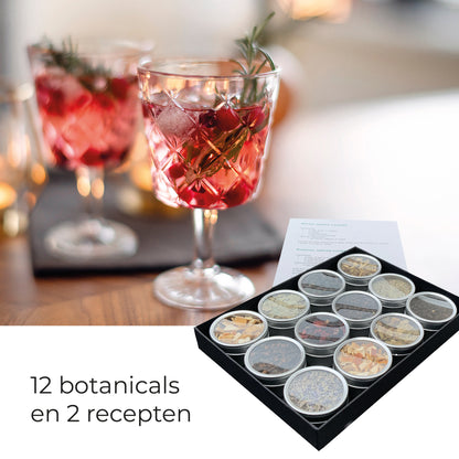 gin tonic pakket met 2 recepten, cocktail pakket cadeau, gin cadeau, gift set gin