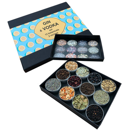 gin tonic pakket met 2 recepten, cocktail pakket cadeau, gin cadeau, gift set gin