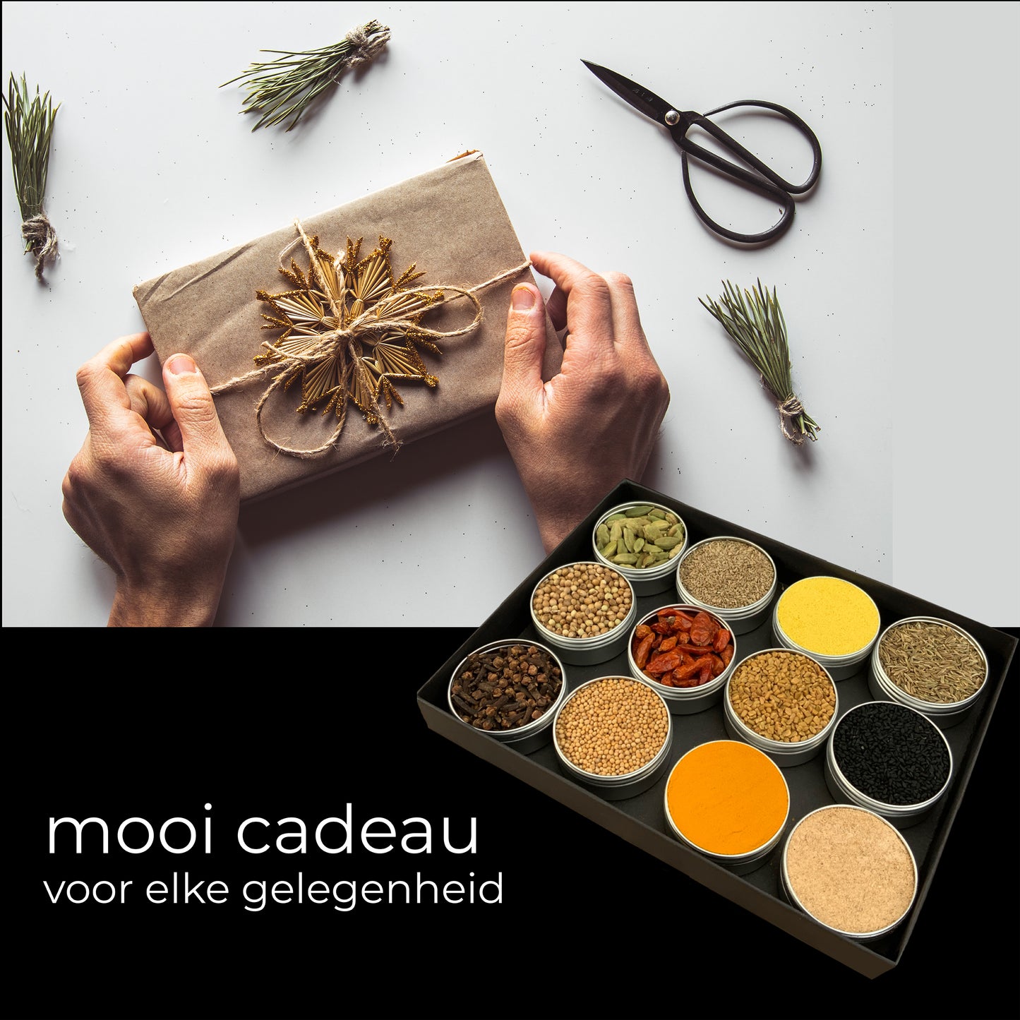 ayurvedische kruiden en 3 recepten in een mooie geschenkdoos, ayurveda kruiden kopen